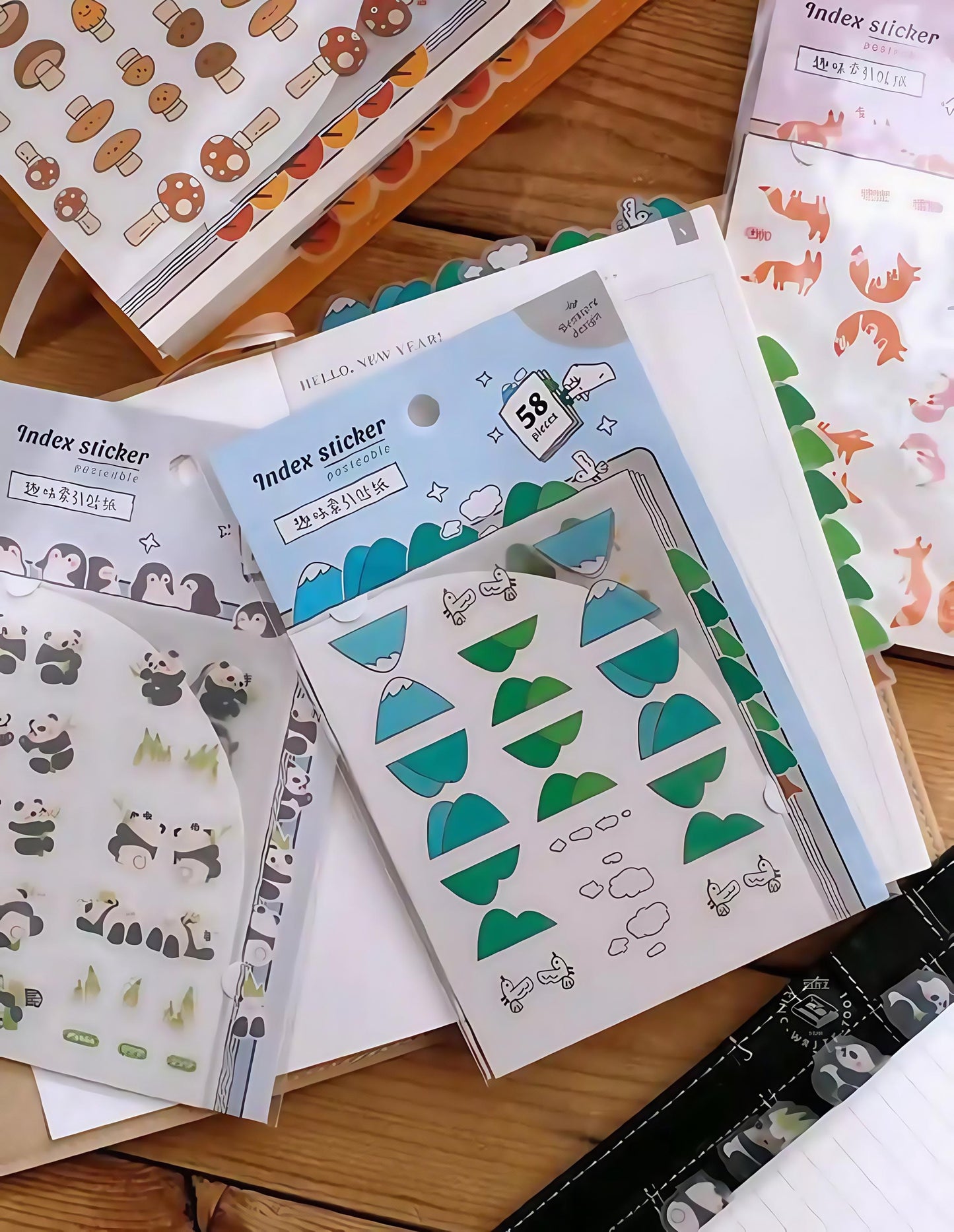 Cute Animal Index Sticker | Page Flags | Page Markers | Sticky Tabs | Planner Accessory Supplies