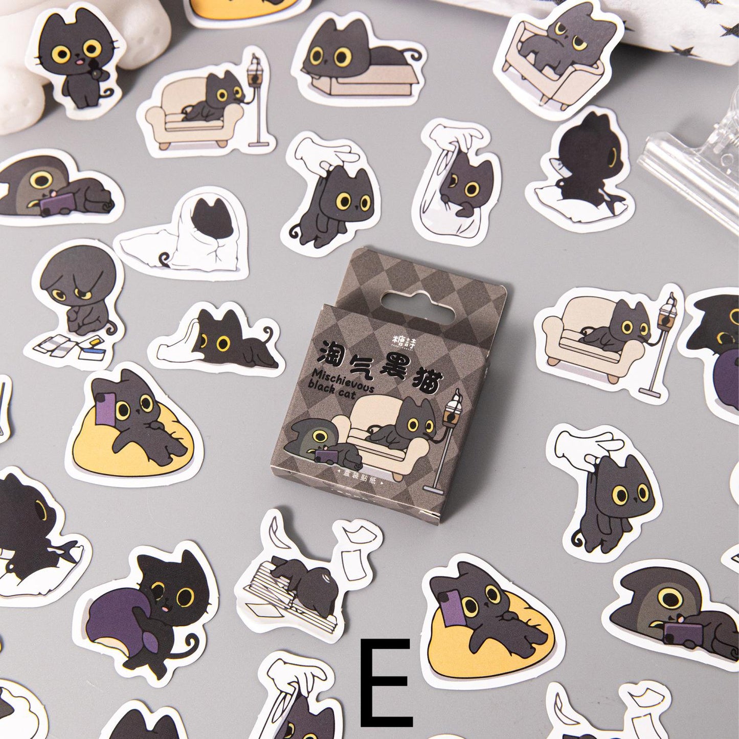 45pcs Cute Cat Sticker Pack / Junk Journal Stickers / Planner Sticker Set / Scrapbooking Kids Craft Supplies
