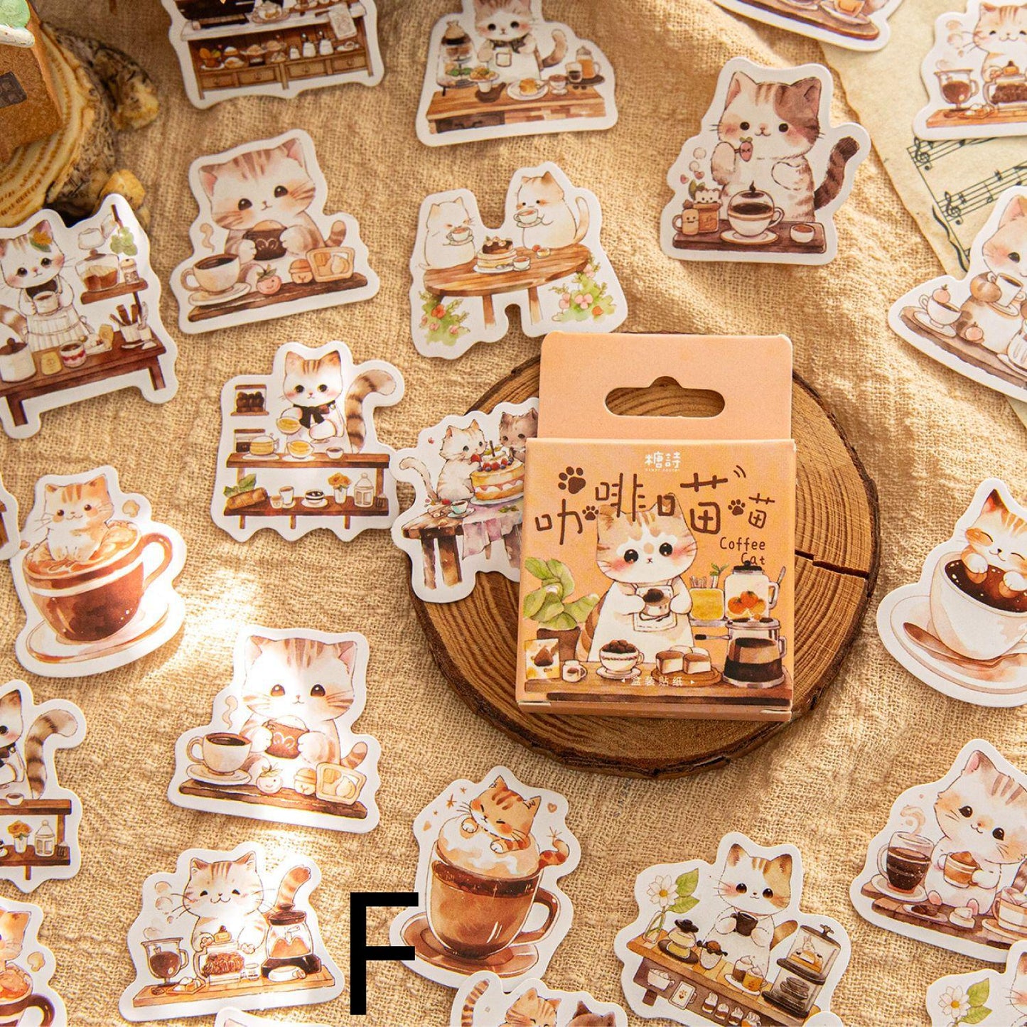 45pcs Cute Cat Sticker Pack / Junk Journal Stickers / Planner Sticker Set / Scrapbooking Kids Craft Supplies