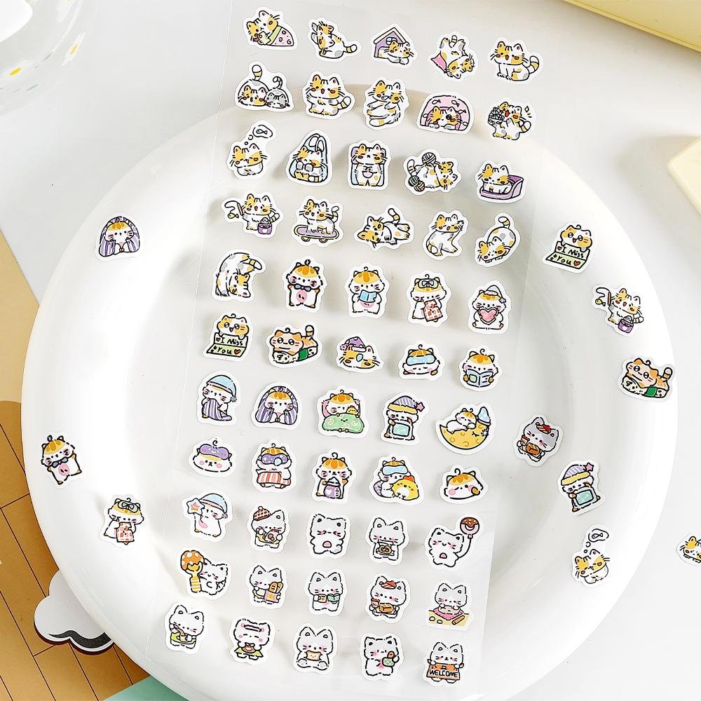 Mini Cat Dog Panda Rabbit Sticker | Cute Animal Stickers | Kawaii Animal Planner Stickers Junk Journal Scrapbooking Supplies