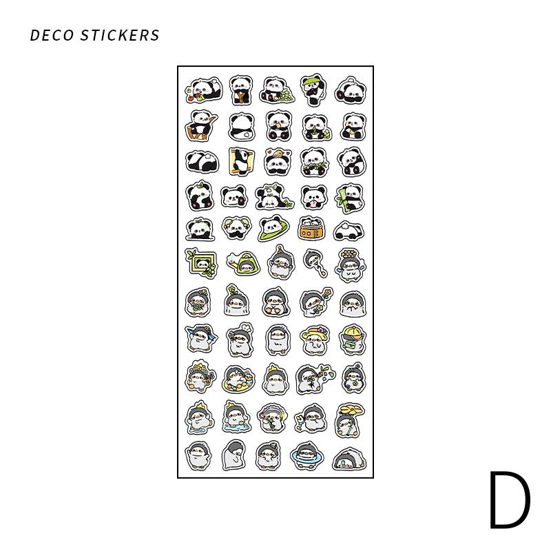 Mini Cat Dog Panda Rabbit Sticker | Cute Animal Stickers | Kawaii Animal Planner Stickers Junk Journal Scrapbooking Supplies