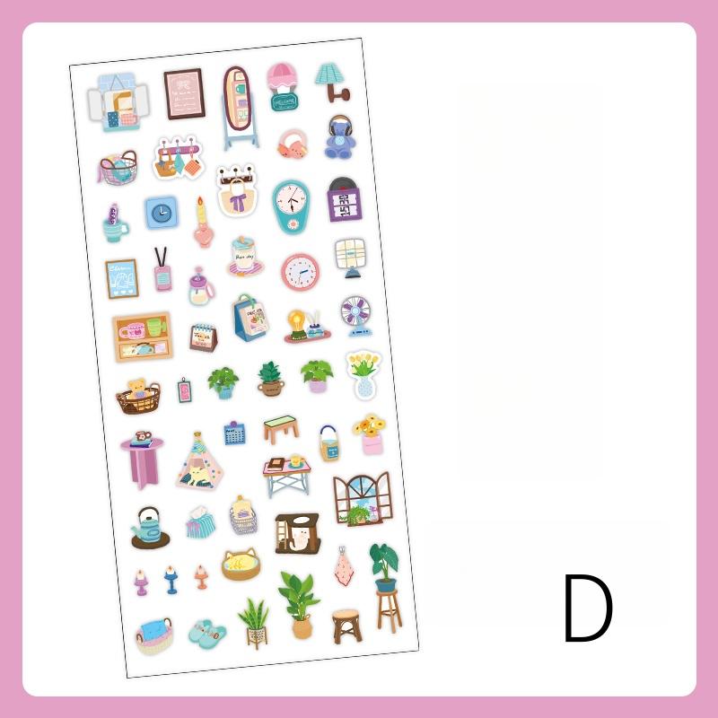 Cute Mini Daily Life Decorative Stickers | Food Stationery Travel Home Office Aesthetics Stickers | Bujo Journal Planner Supplies