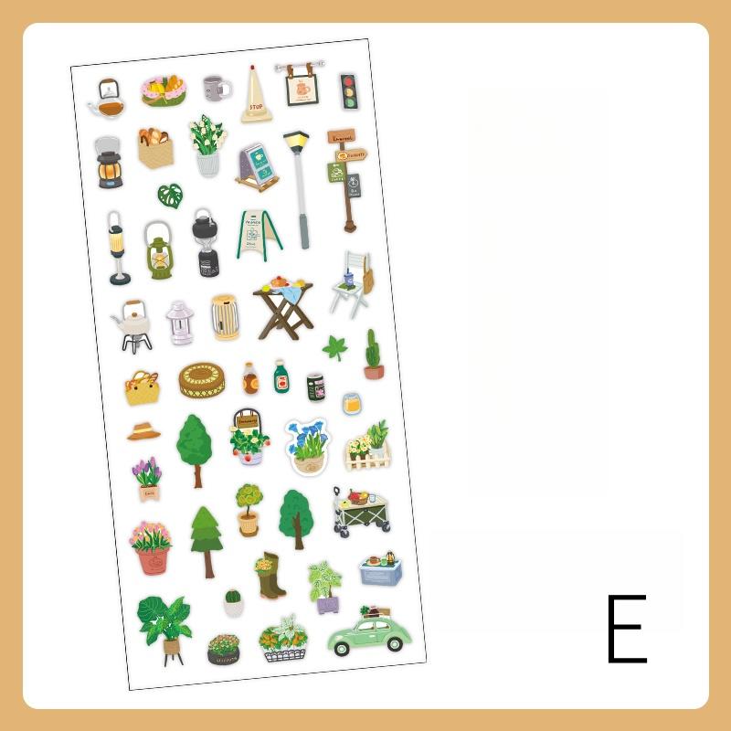 Cute Mini Daily Life Decorative Stickers | Food Stationery Travel Home Office Aesthetics Stickers | Bujo Journal Planner Supplies