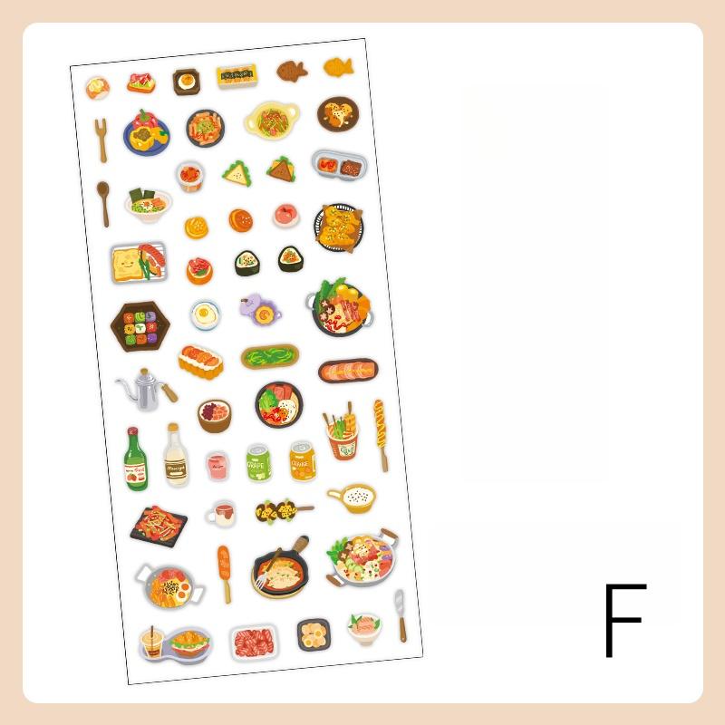 Cute Mini Daily Life Decorative Stickers | Food Stationery Travel Home Office Aesthetics Stickers | Bujo Journal Planner Supplies