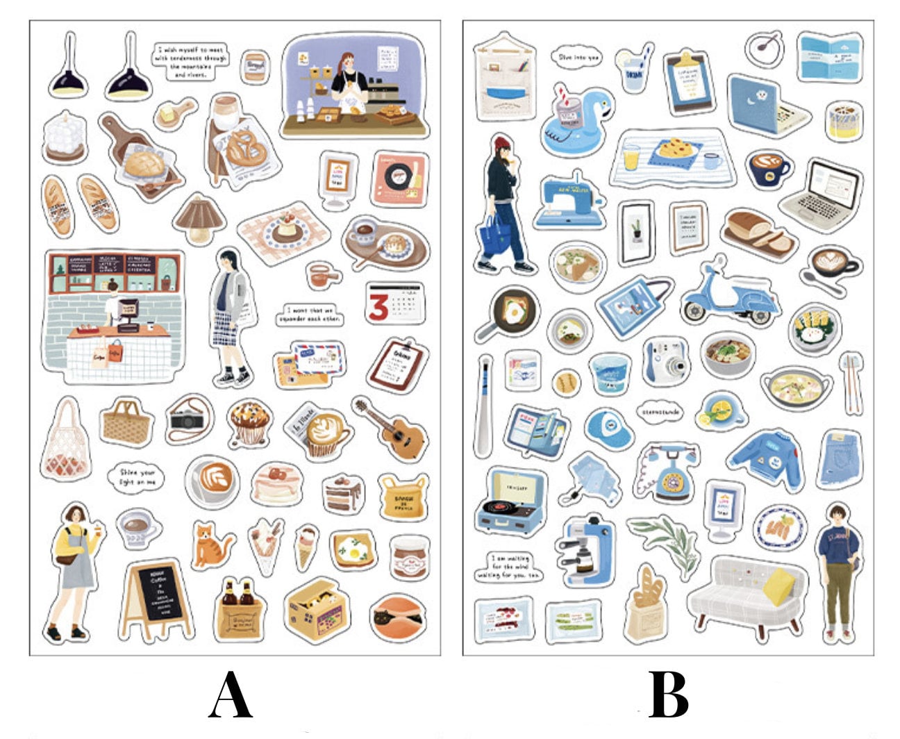 Objects of Daily Life Stickers / Stickers / Planner Sticker Set / Junk Journal / Die Cut Stickers
