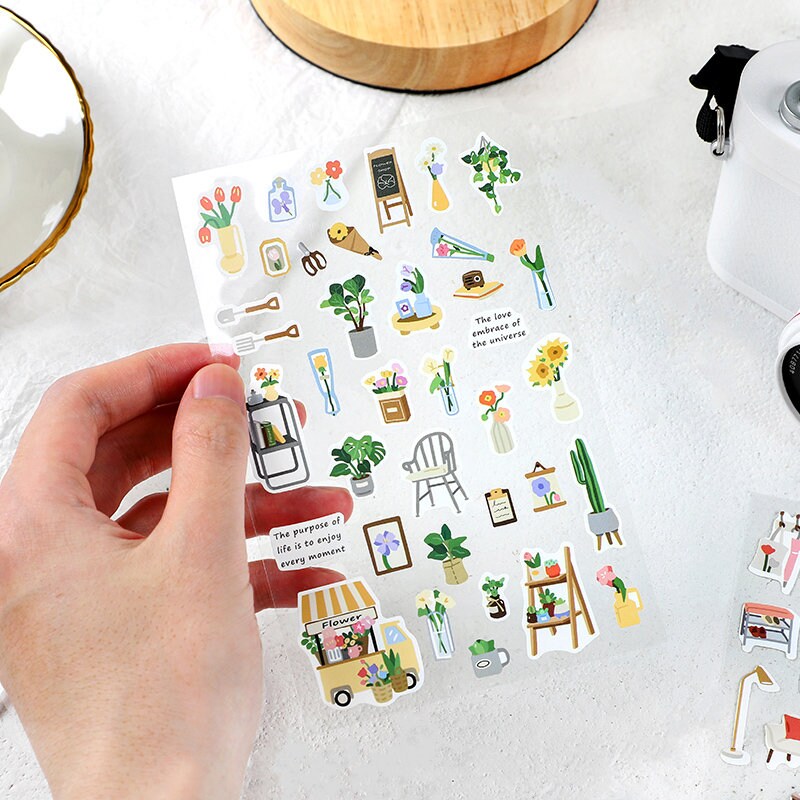 Daily Life Sticker Sheets | Planner Stickers | Junk Journal | Die Cut Stickers