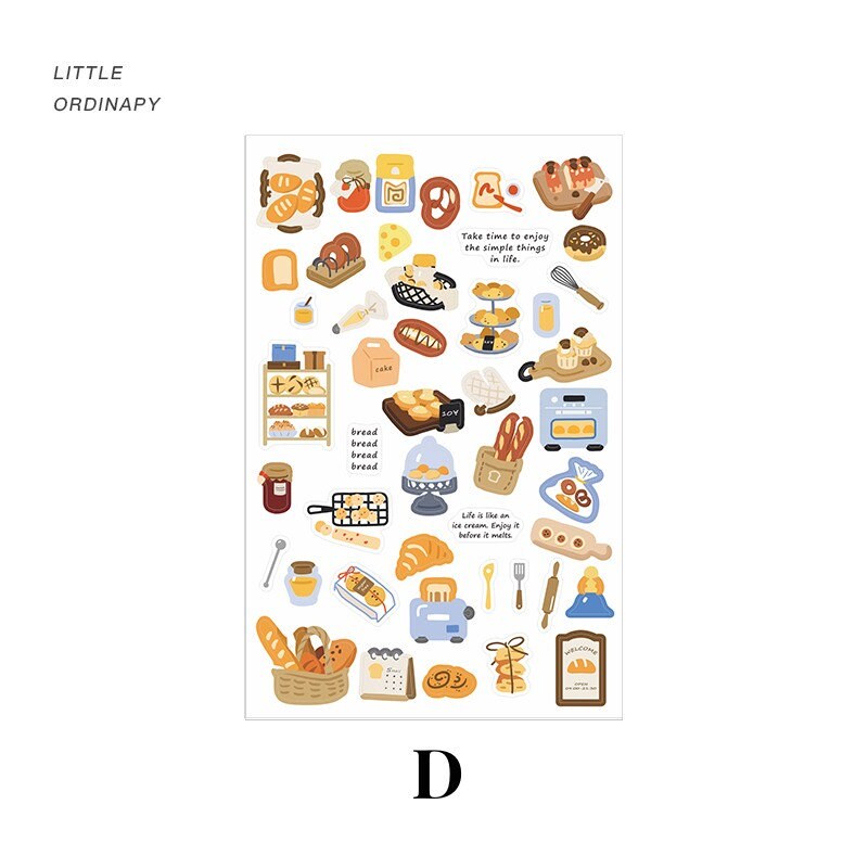Daily Life Sticker Sheets | Planner Stickers | Junk Journal | Die Cut Stickers