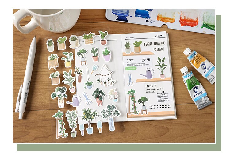Daily Life Stickers / Stickers / Planner Sticker Set / Junk Journal / Die Cut Stickers