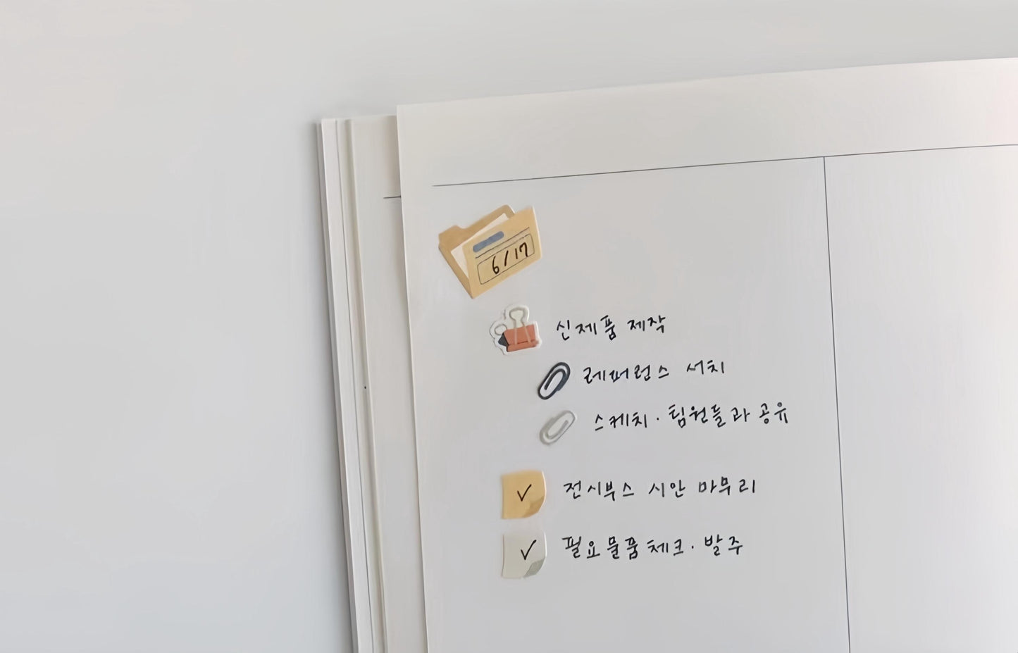 Suatelier Korean Retro Office Stationery Stickers | Kawaii Cute Planner Decorative Stickers | Bujo Junk Journal Scrapbooking Supplies