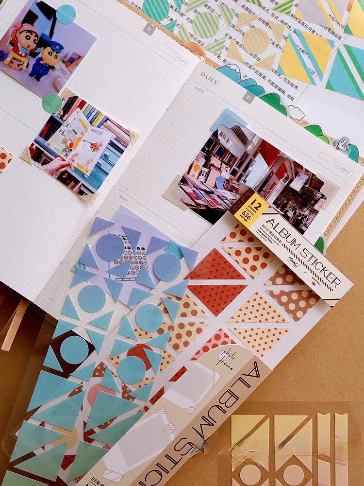 636pcs Functional Sticker Pack | Album Sticker | Corner Sticker | Planner Sticker Pack | Basic Stickers | BuJo Sticker kit