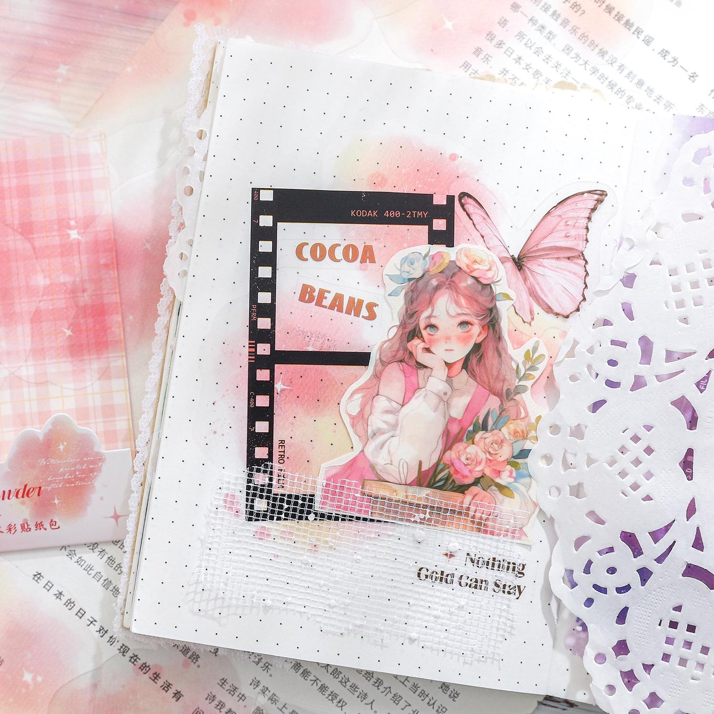 Watercolor Smudge Sticker | Blended Background Stickers | Planners Bullet Journals Junk Journals Collage Scrapbooking Supplies Accessories