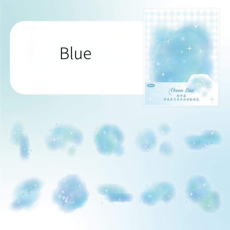 Watercolor Smudge Sticker | Blended Background Stickers | Planners Bullet Journals Junk Journals Collage Scrapbooking Supplies Accessories