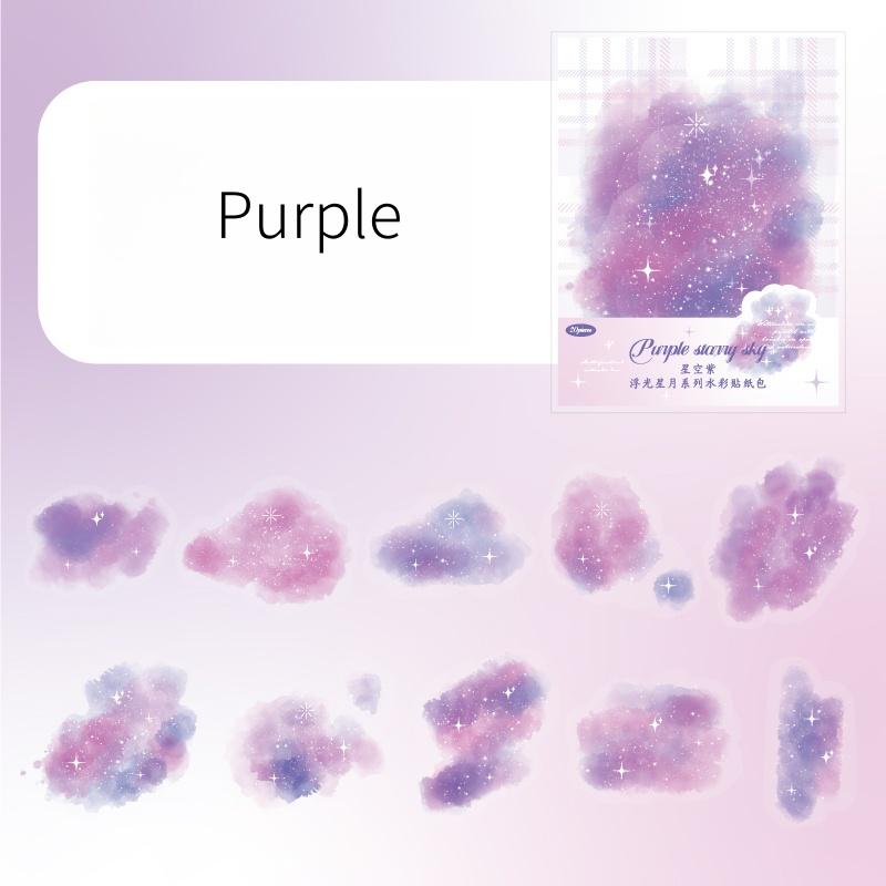 Watercolor Smudge Sticker | Blended Background Stickers | Planners Bullet Journals Junk Journals Collage Scrapbooking Supplies Accessories