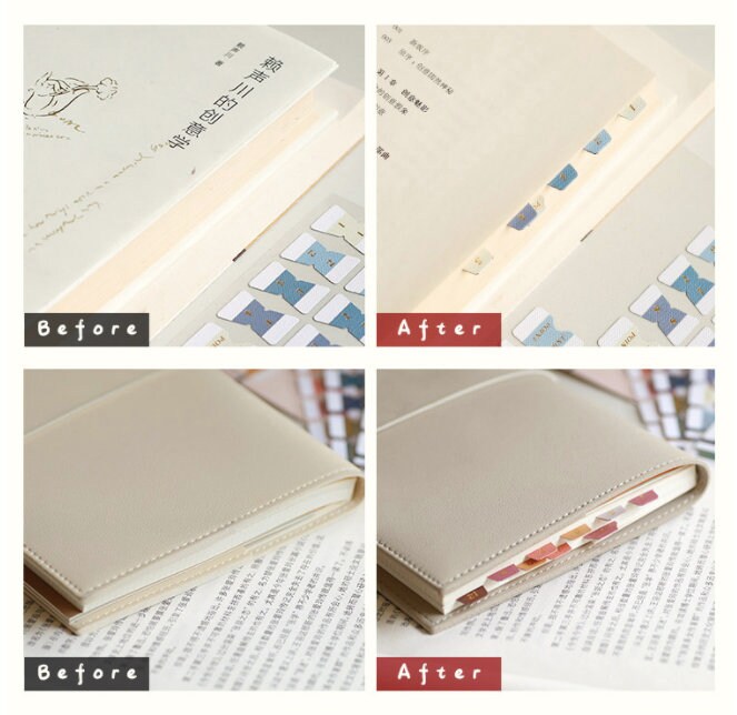 6 Sheets Gold Foiled Index Stickers | Bookmarks | Index Tabs | Sticker Book