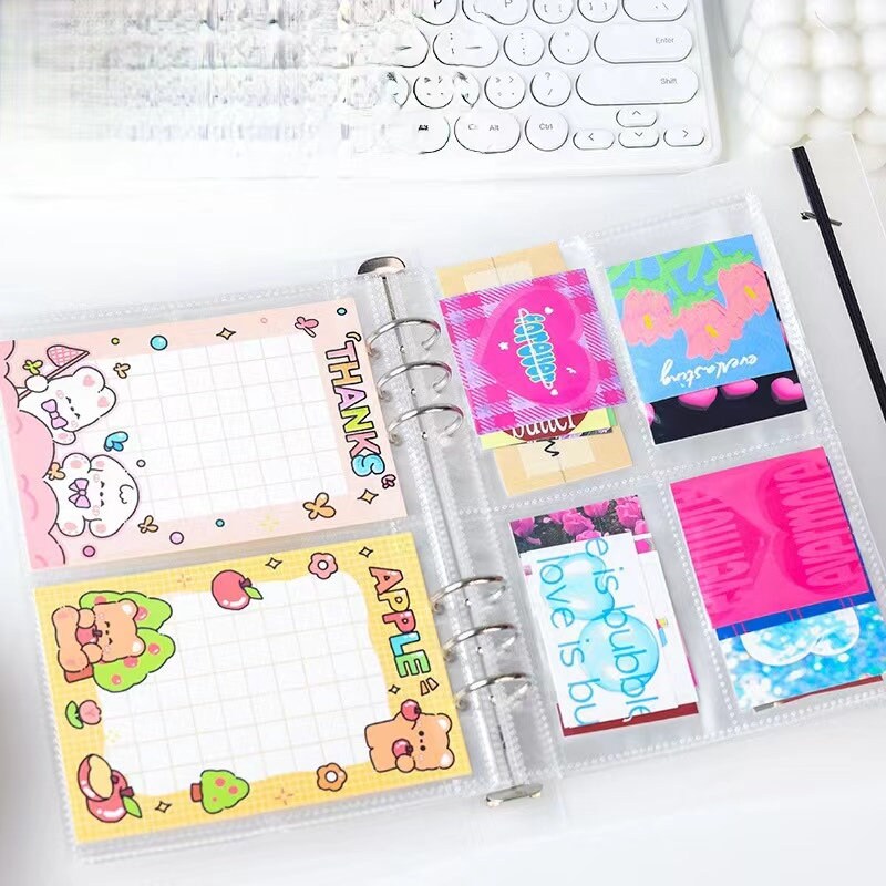 A5 6 Ring Sticker Storage Book | Card Storage | 6 Ring Binder | Clear Binder | Photo Storage Album | Back to School | Scrapbooking Organizer