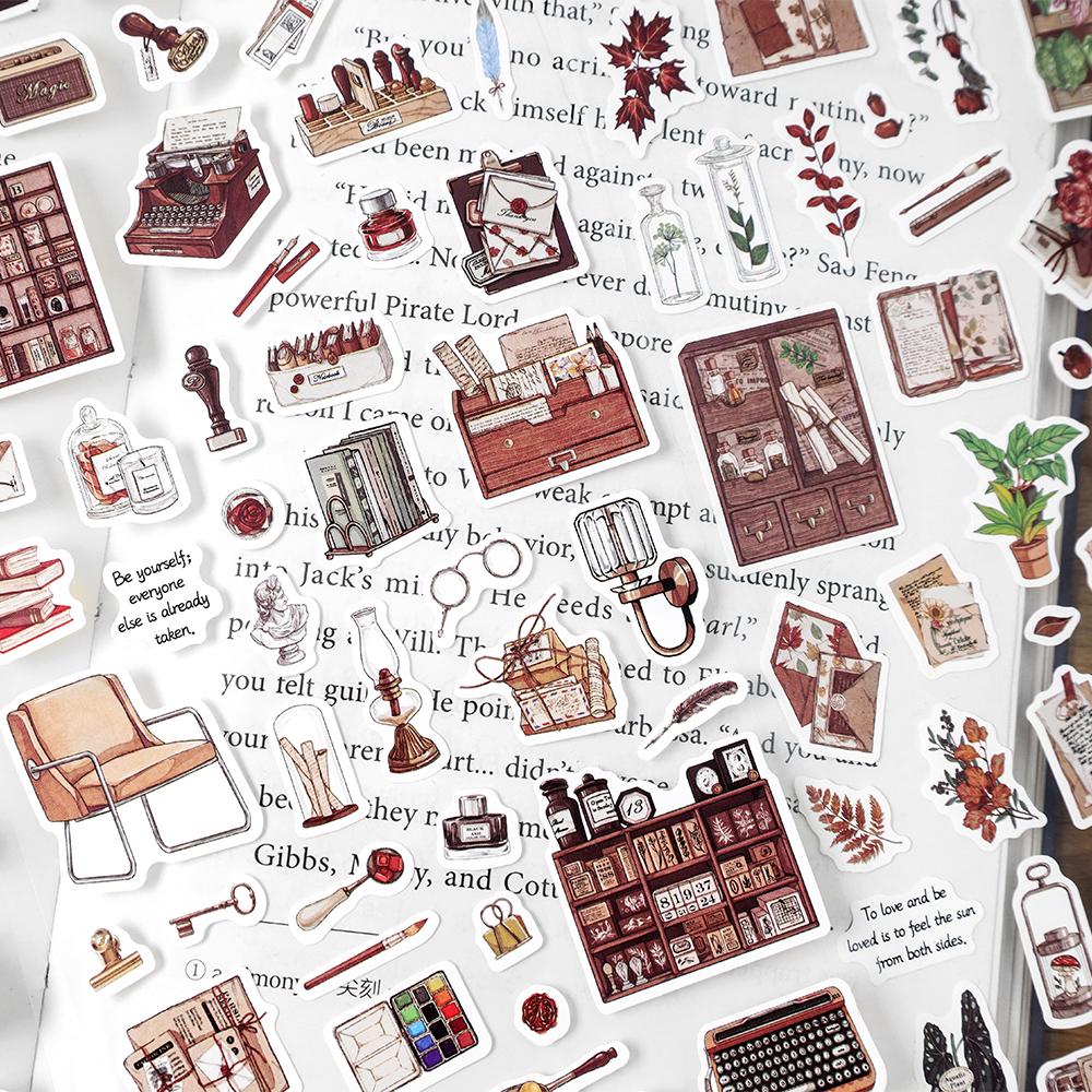Time Collection Vintage Goods Aesthetics Sticker Sheet|Coffee Plant Bread Stationery Stickers | Planner Collage Junk Journal Supplies