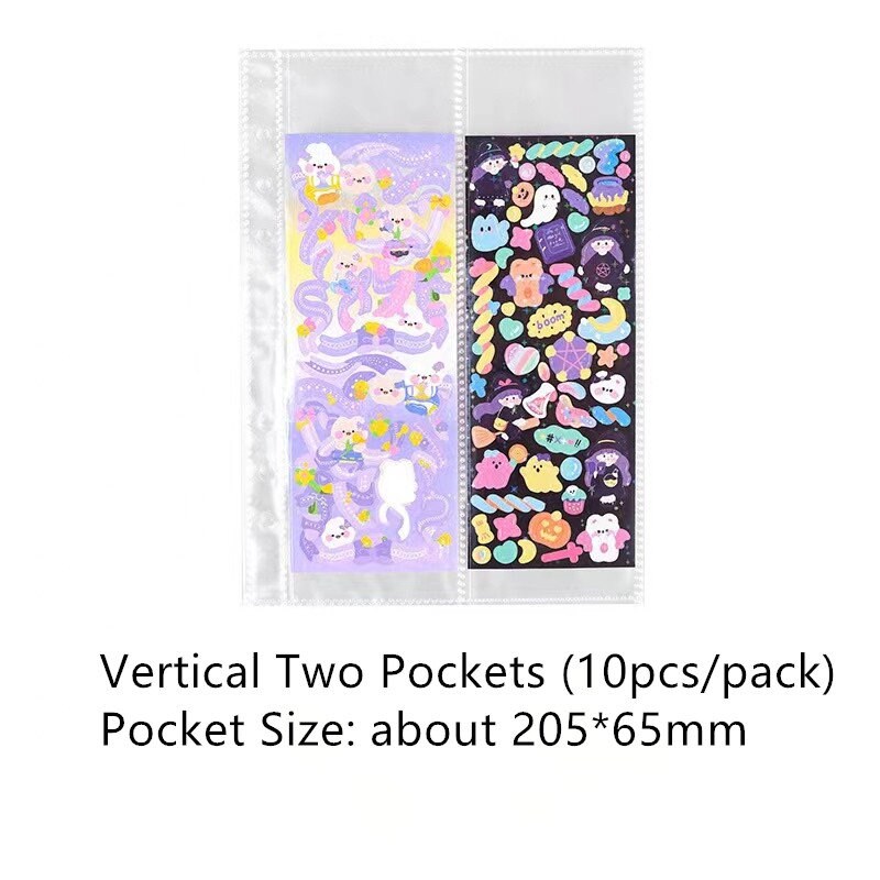 A5 6 Ring Sticker Storage Book | Card Storage | 6 Ring Binder | Clear Binder | Photo Storage Album | Back to School | Scrapbooking Organizer