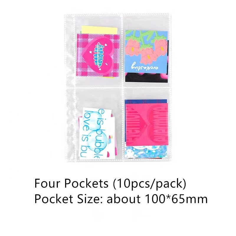 A5 6 Ring Sticker Storage Book | Card Storage | 6 Ring Binder | Clear Binder | Photo Storage Album | Back to School | Scrapbooking Organizer