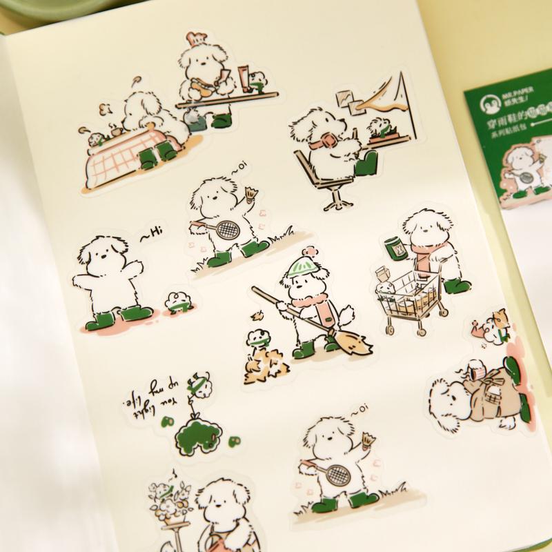 Kawaii Cats and Dogs Stickers | Cute Handdrawn Puppy Kitten Stickers | Planner Stickers Junk Journal Scrapbooking Supplies Kids Craft