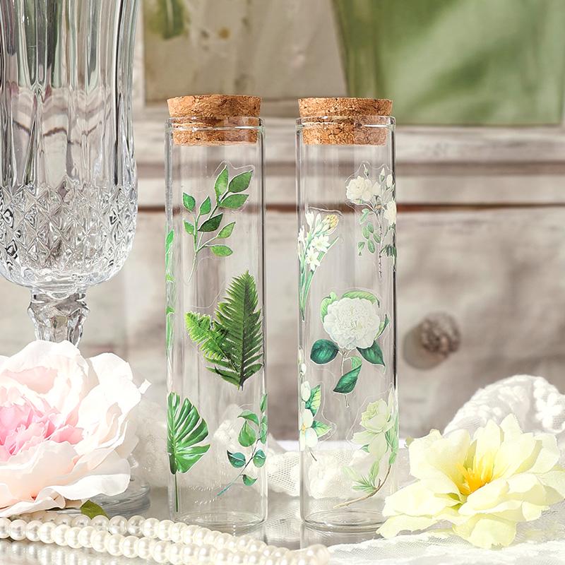 Leisurely Flower Language Stickers | Waterproof PET Decals for Planners, Bullet Journals, Junk Journals & Scrapbooking | Floral Stationery