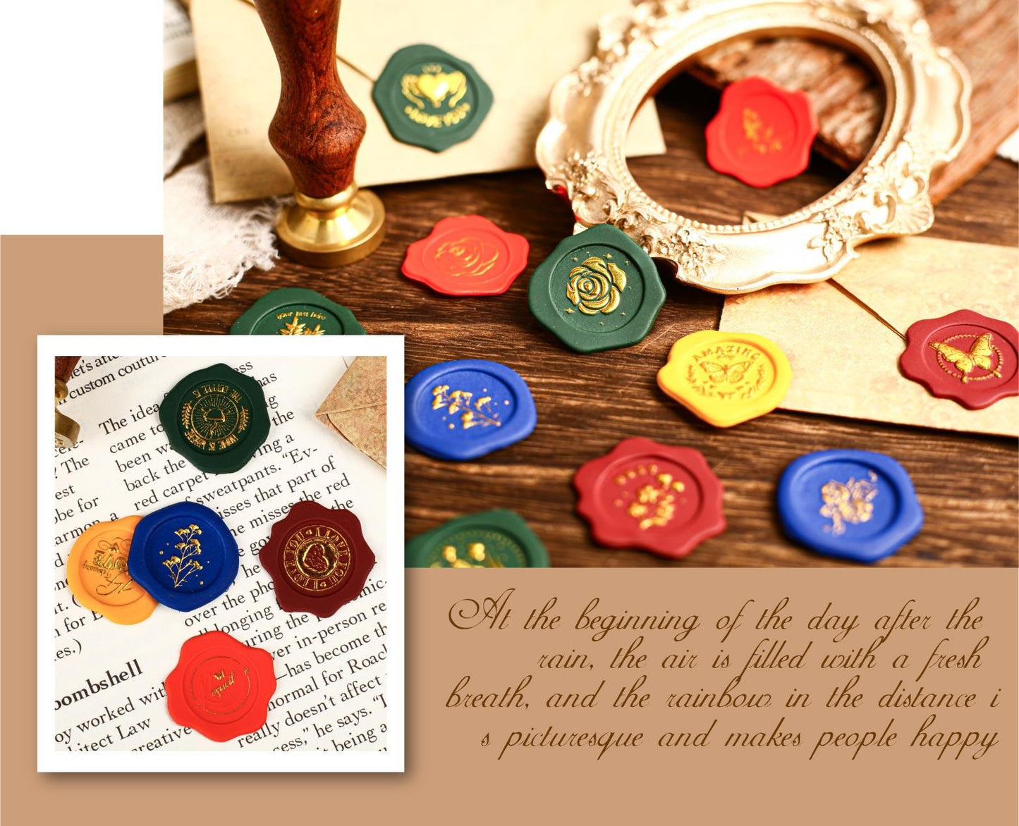 Leather Wax Sealing Stickers | Envelope Sealing | Wax Sealing | Junk Journal Planner Collage Supplies | Gift Wrapping | Card Making