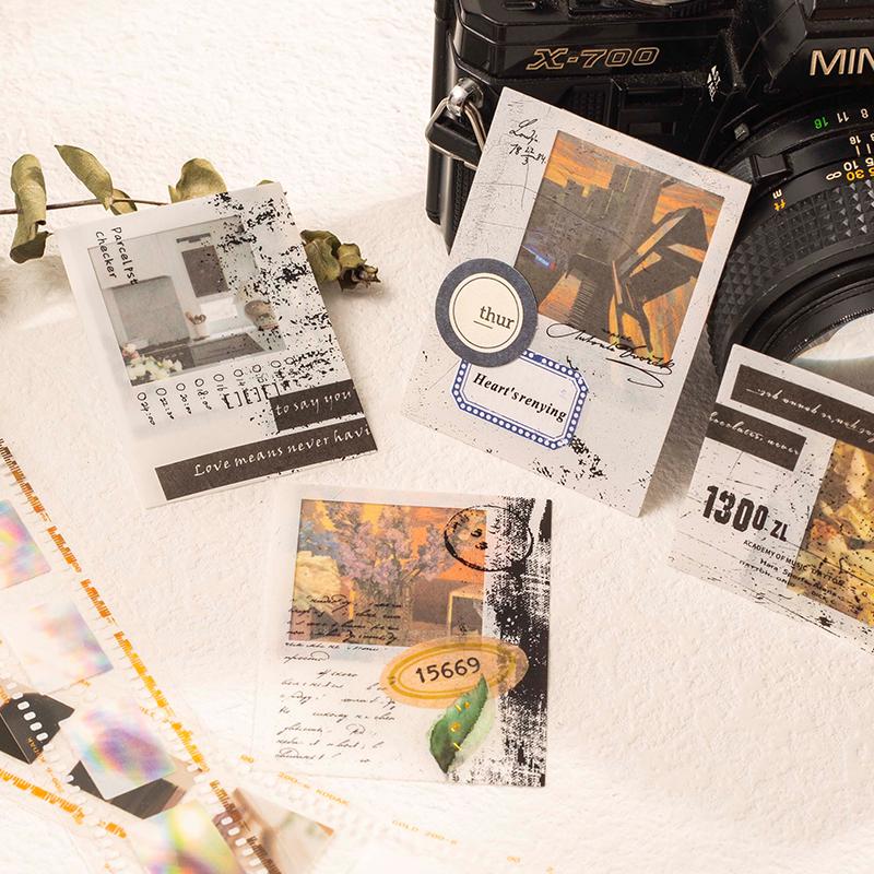 94pcs Vintage Film Theme Material Pack | Memory Keeper | Collage Kit | Junk Journal Starter | Bullet Journaling | Scrapbooking DIY Album