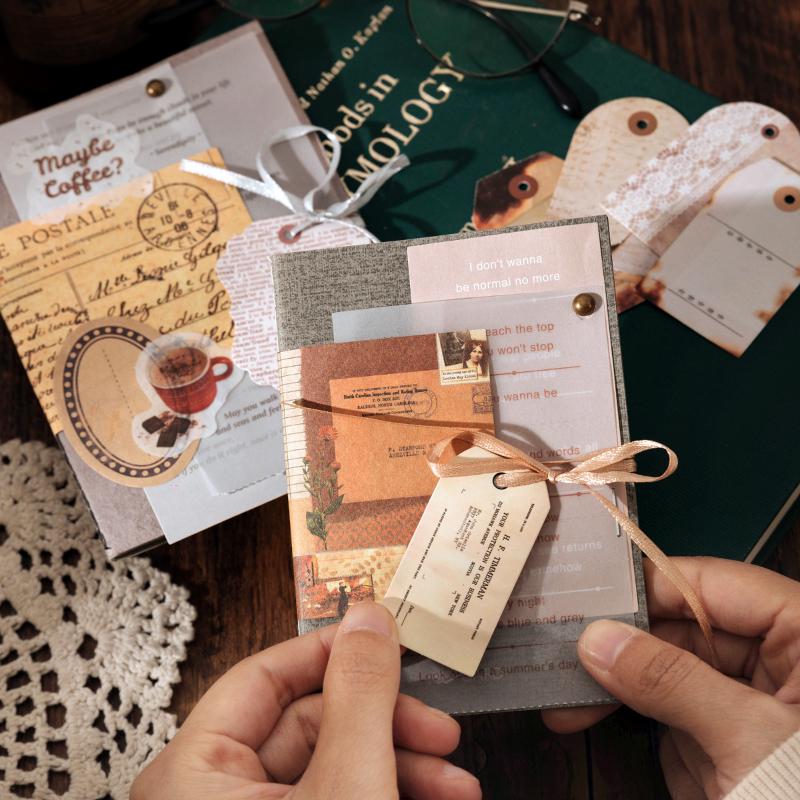 Vintage Coffee Stickers Material Pack | Coffee Stickers for Scrapbooking, Junk Journal, and Planner | Craft Collage Kit Vintage Journaling