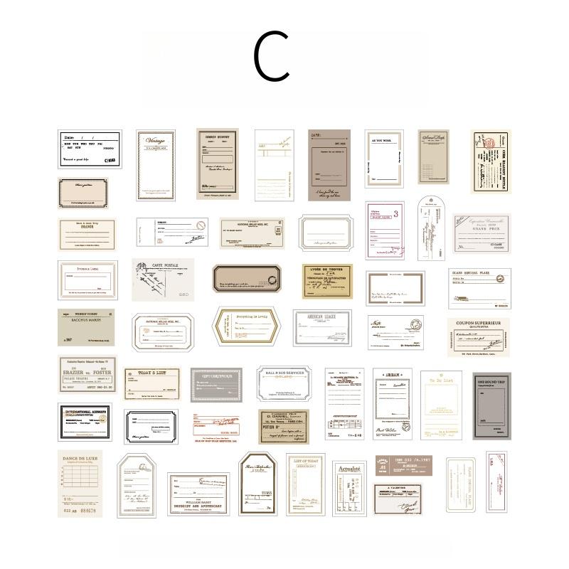 100pcs Vintage Material Paper Pack | Retro Junk Journal Kit | Lace Label Collage Material Pack Creative Journaling Scrapbooking Supplies