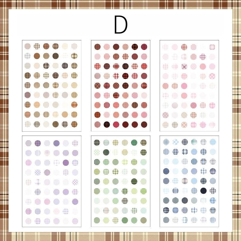6pcs Colorful Dot Round Stickers | Must Have Stickers | Planner Basic Stickers | Bujo Collage Journal Accessories Supplies