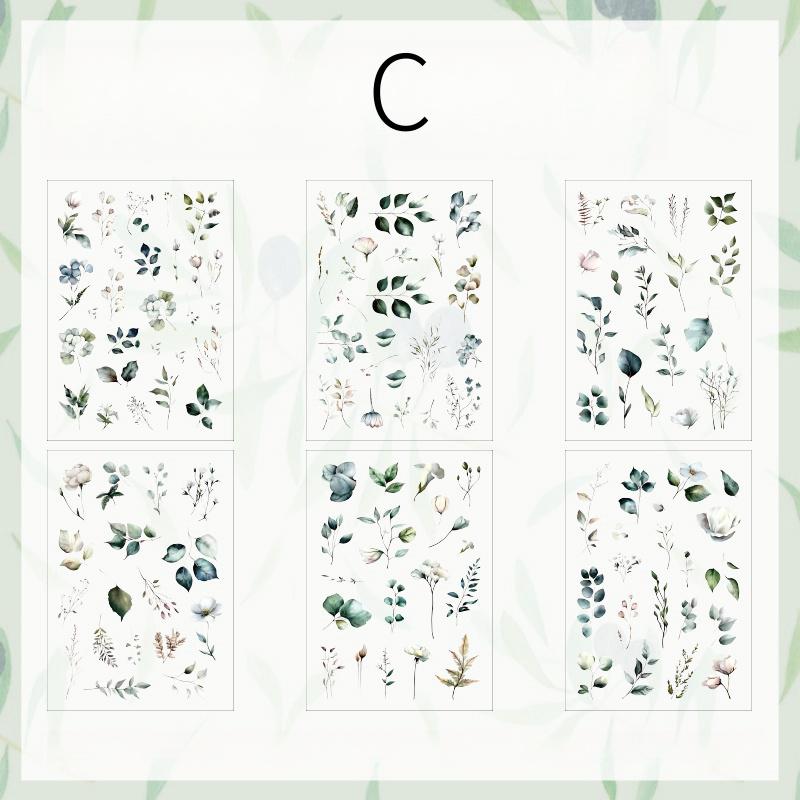 Grass Flower Ballad Vintage Sticker Pack | Flower Sticker | Nature Plants Planner Stickers | Junk Journal Aesthetic | Scrapbooking