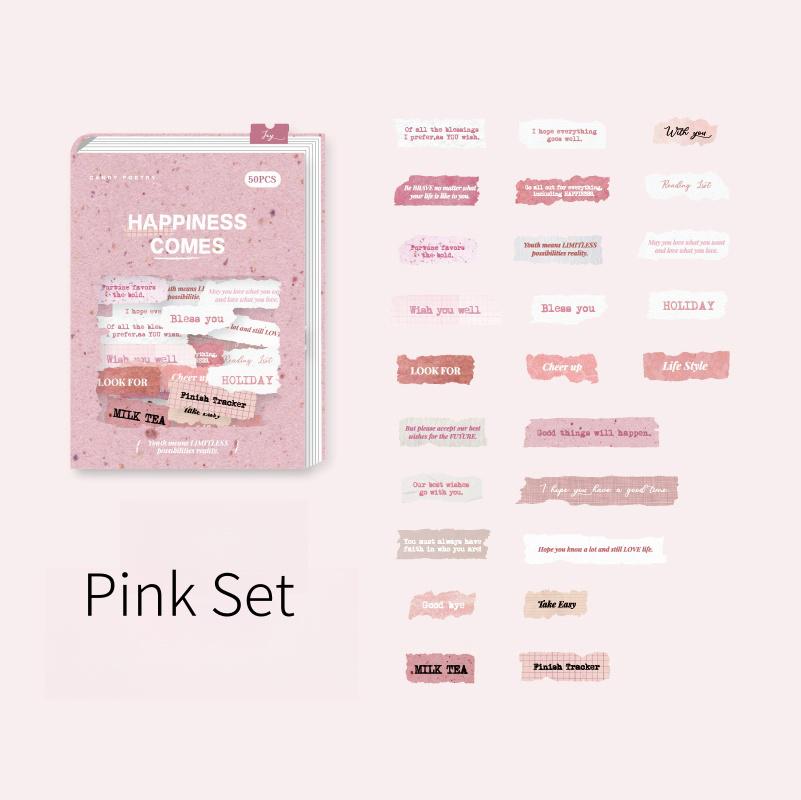 Textured Vintage Small Talk Stickers | Words Phrase Stickers | Planner Stickers | Junk Journal | Scrapbooking Collage Craft Supplies