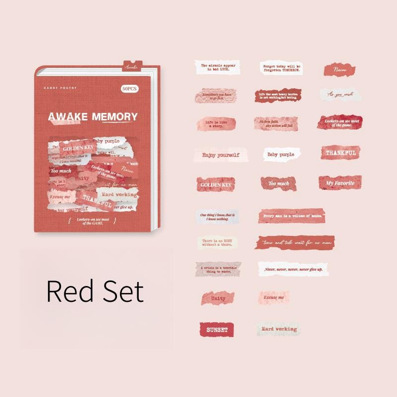 Textured Vintage Small Talk Stickers | Words Phrase Stickers | Planner Stickers | Junk Journal | Scrapbooking Collage Craft Supplies