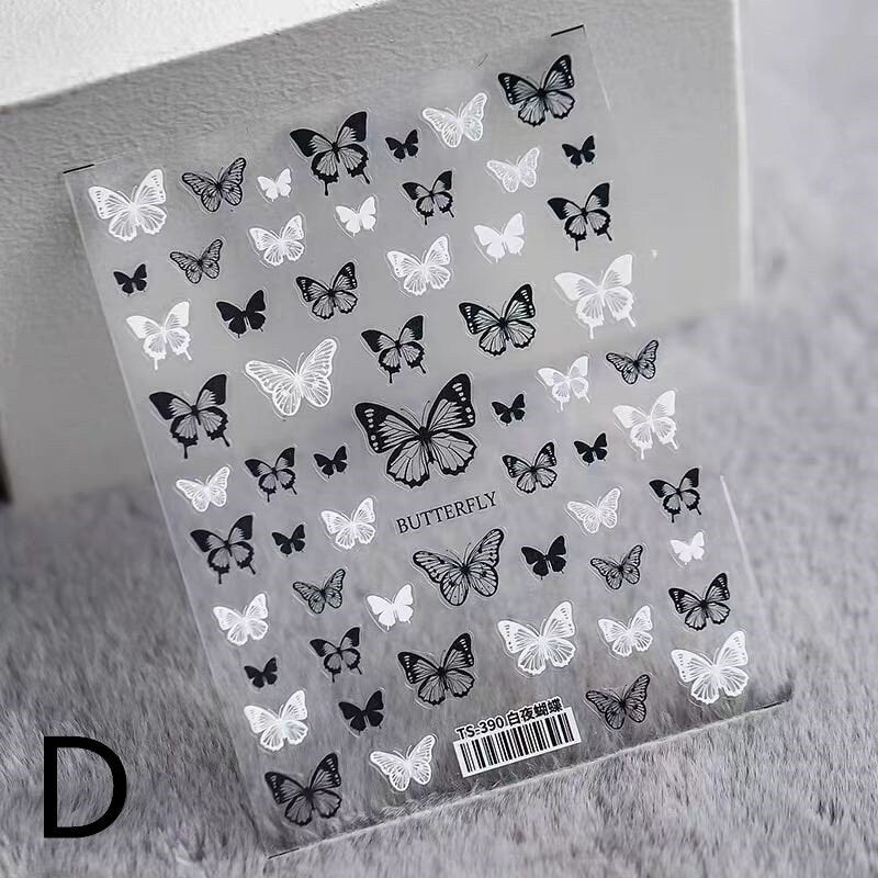 Dreamy Butterfly Sticker Sheet | Cup Phone Case Earphone Case Decoration Stickers | Planner Journal Scrapbooking Kids Craft Supplies