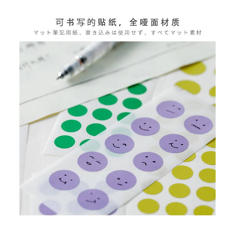 Cute Dots | 388pcs Dot Sticker Book | Functional Sticker | Planner Sticker Pack | Basic Stickers | BuJo Sticker kit