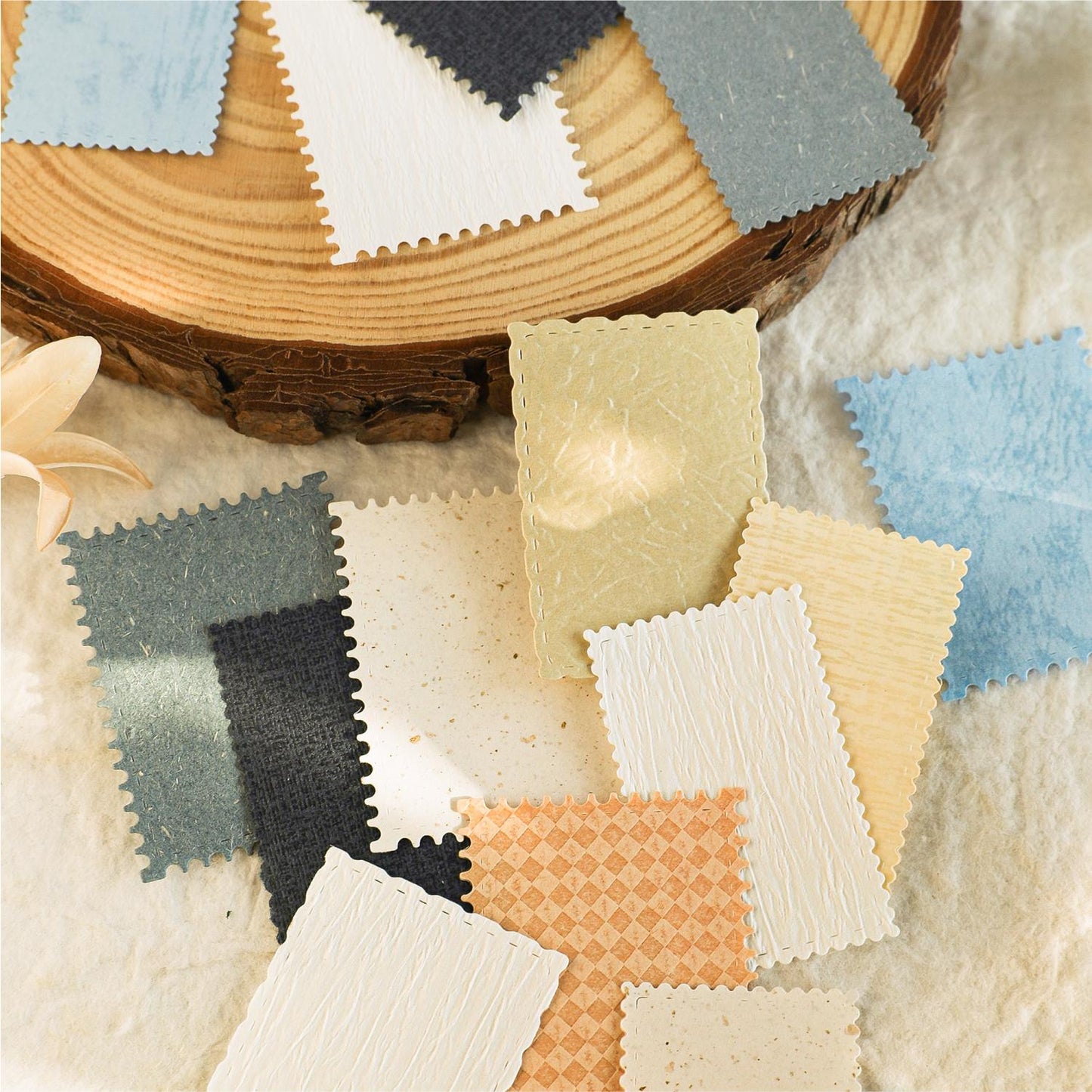 20 Sheets Colored Material Paper | Textured Paper for Writing Drawing Card Making Journaling Scrapbooking|Journal Collage Starter