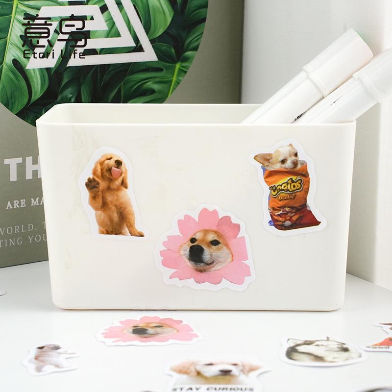 46pcs Cute Dog Sticker Pack | Funny Dog Sticker | Junk Journal Stickers | Planner Sticker Set | Scrapbooking Kids Craft Supplies