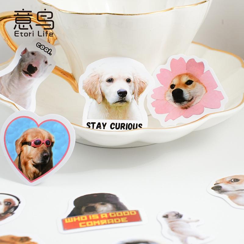 46pcs Cute Dog Sticker Pack | Funny Dog Sticker | Junk Journal Stickers | Planner Sticker Set | Scrapbooking Kids Craft Supplies