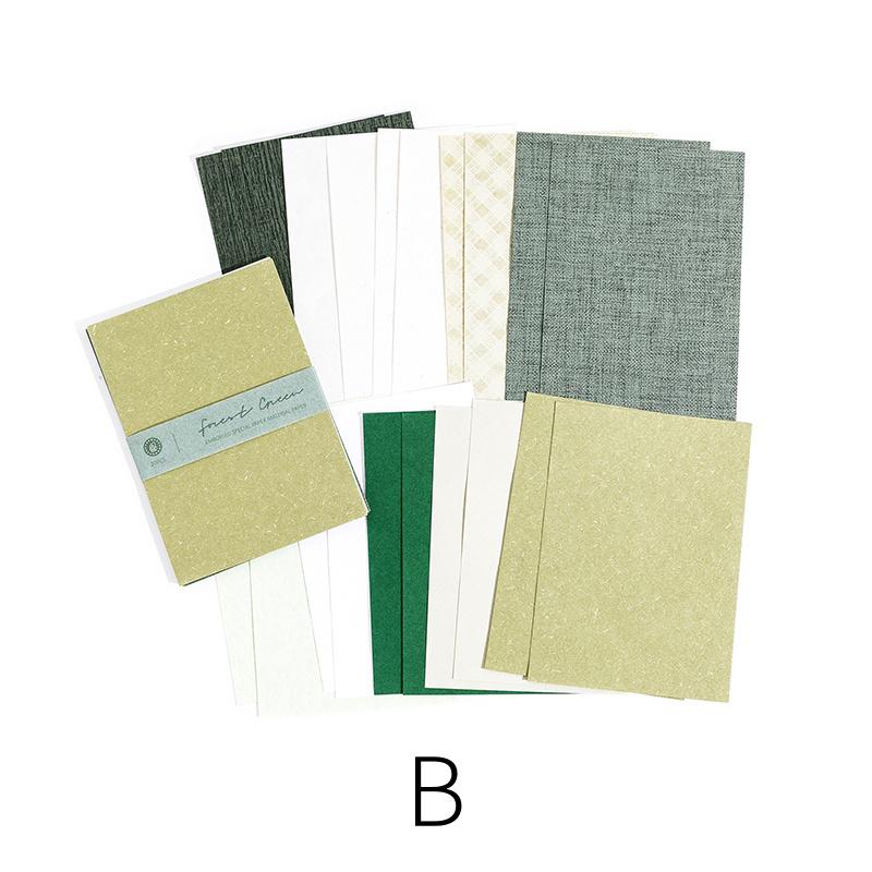 20 Sheets Colored Material Paper | Textured Paper for Writing Drawing Card Making Journaling Scrapbooking|Journal Collage Starter