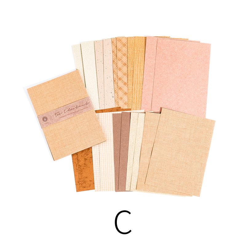 20 Sheets Colored Material Paper | Textured Paper for Writing Drawing Card Making Journaling Scrapbooking|Journal Collage Starter