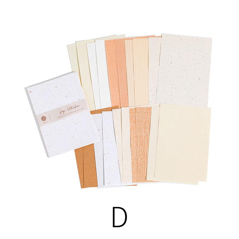 20 Sheets Colored Material Paper | Textured Paper for Writing Drawing Card Making Journaling Scrapbooking|Journal Collage Starter