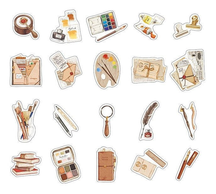 The Good Life Deco Stickers | Coffee | Stationery | | Scrapbooking | Sticker Pack | Die Cut