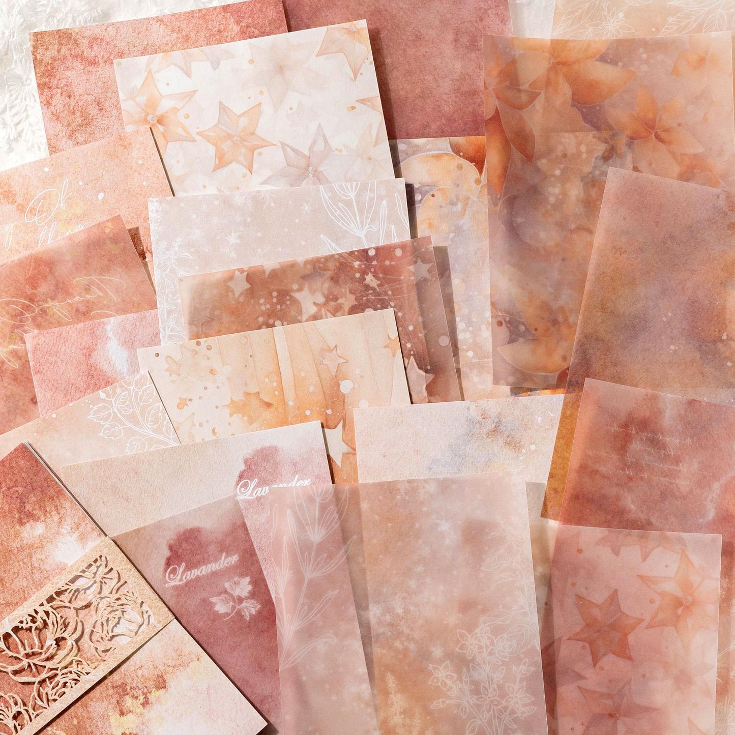 Color Blur Series Dual-Texture Paper | Vibrant Craft Paper Material Background Paper | Planners Bullet Journals Junk Journals Scrapbooking