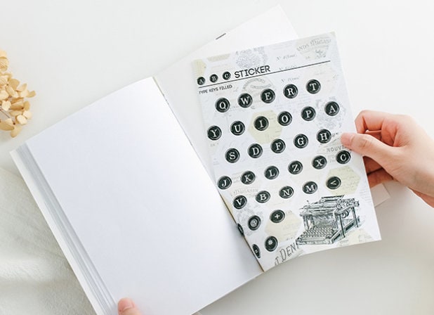 20 Sheets Vintage Sticker Book | Planner Sticker Collection | Aesthetic Stickers | Junk Journal | Planner Supplies