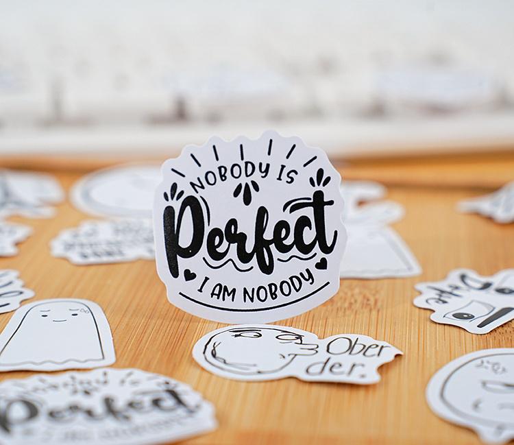 46pcs Interesting Soul Sticker Pack | Funny Expression Junk Journal Stickers | Planner Sticker Set | Scrapbooking Kids Craft Supplies