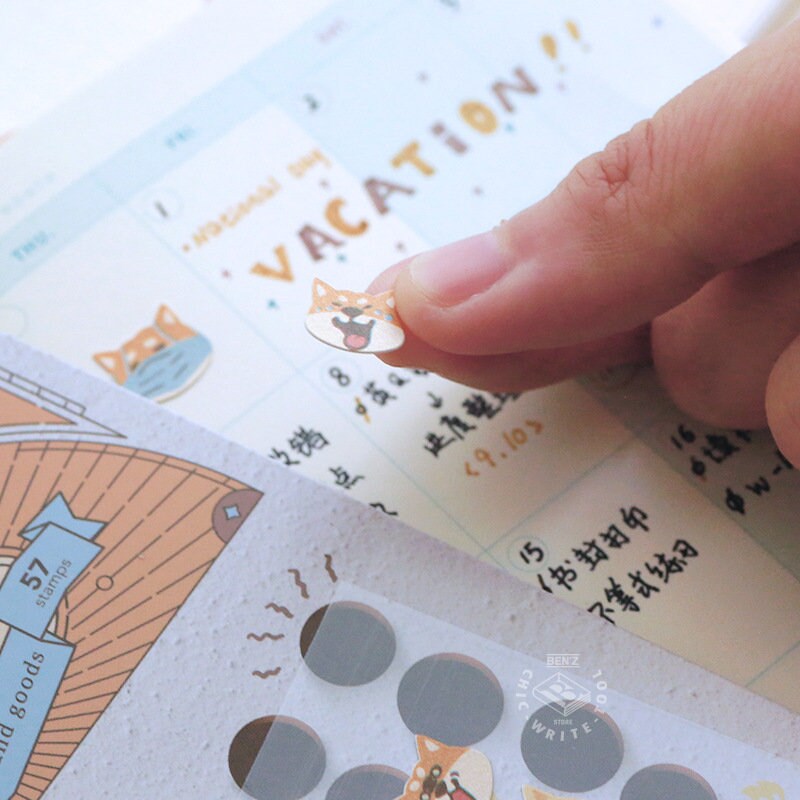 Cute Cat Dog Emotion Sticker Pack Stickers / Planner Sticker Set / Junk Journal / Planner Sticker Set