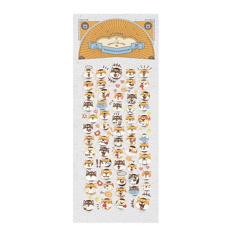 Cute Cat Dog Emotion Sticker Pack Stickers / Planner Sticker Set / Junk Journal / Planner Sticker Set