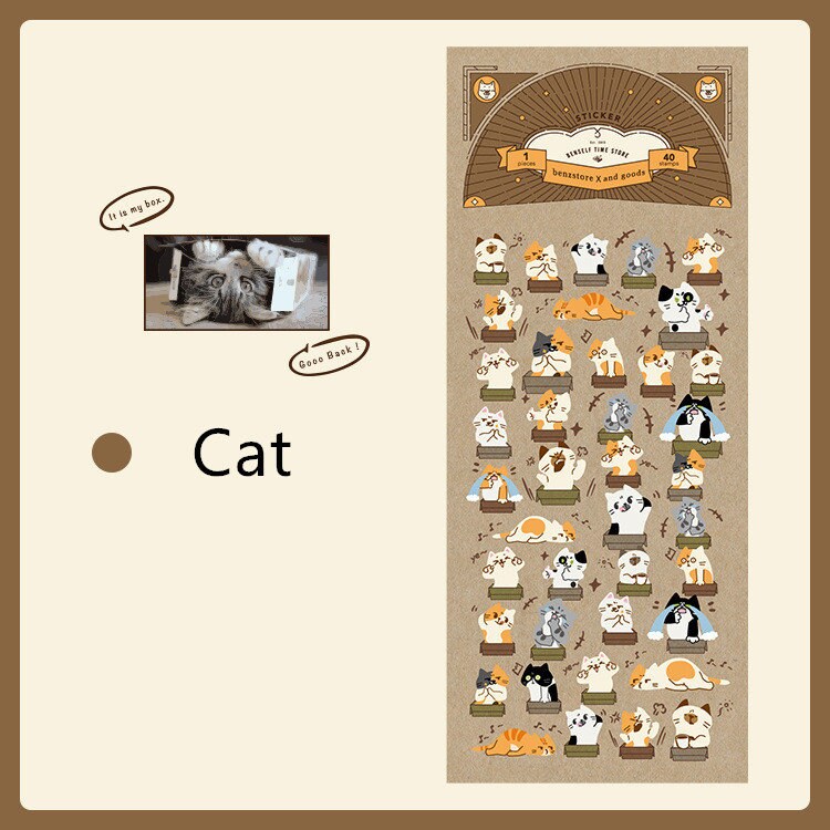 Cute Cat Dog Emotion Sticker Pack Stickers / Planner Sticker Set / Junk Journal / Planner Sticker Set