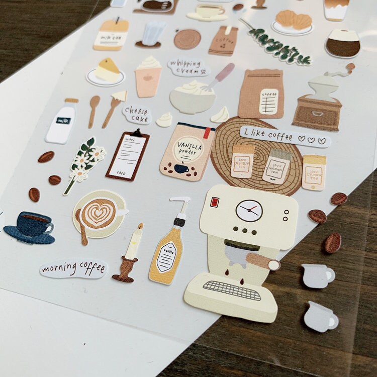 Coffee Lover Sticker Pack / Stickers / Korean Planner Stickers