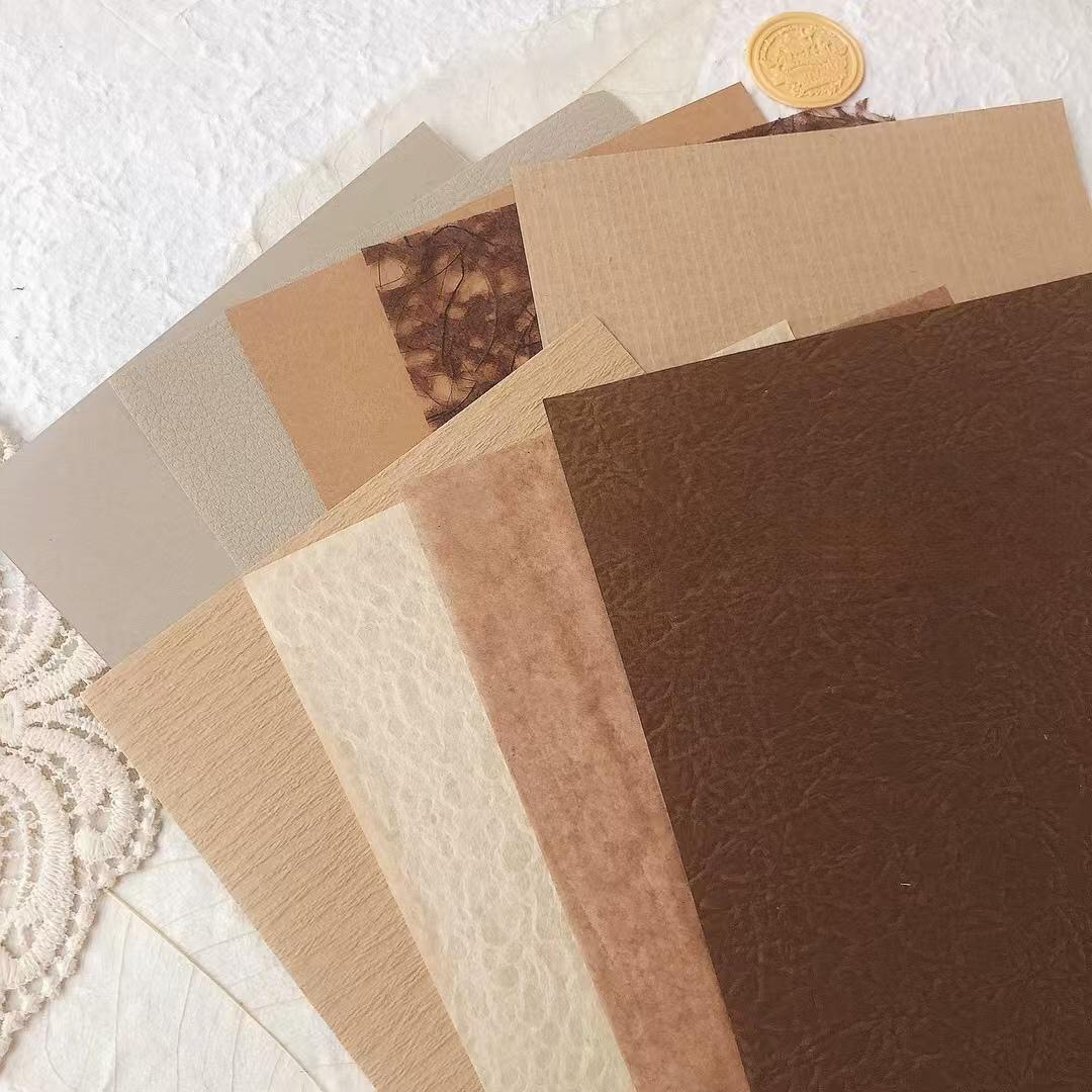 30 Sheets Mixed Material Paper Pack | A5 Size | Cotton Crepe Mulberry Tissue Decoupage Paper | Junk Journal Collage Starter