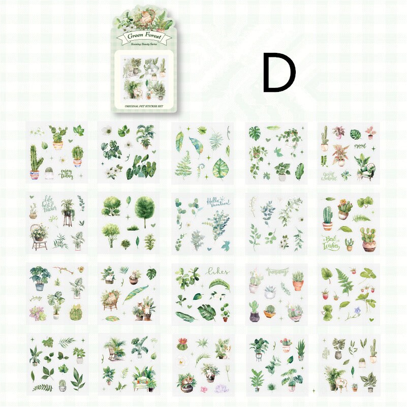 20 Sheets Stickers | Coffe Cats Flowers Plant Bread Stickers | Girl Stickers | Junk Journal | Planner Sticker Scrapbooking Supplies